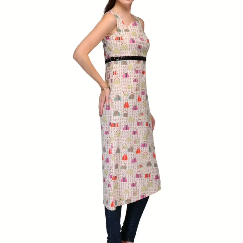 Raas prêt Funky Slim Fit Dress Tunic Designer Neckline