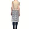 Raas prêt Sheer Floral-Design Gold/ White Contemporary Tunic - Image 4