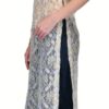 Raas prêt Sheer Floral-Design Gold/ White Contemporary Tunic - Image 6