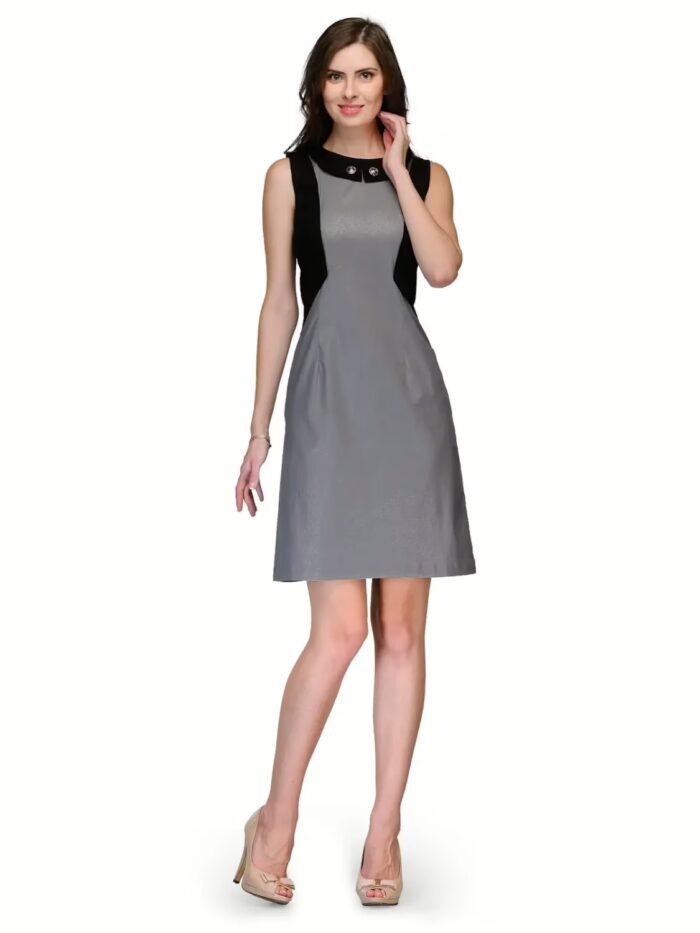 Raas prêt Smart Peter Pan Collar Shimmer Party Dress