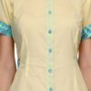 Raas Prêt Fashionable Lime Yellow Cotton Shirt Top - Image 5