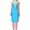Raas prêt Sexy Pastel Blue Slim Fit Daydress with Neck Detail - Image 5