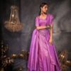Aashni Purple Zari Women Saree - Image 2