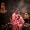 Aashni Pink Zari Women Saree - Image 2
