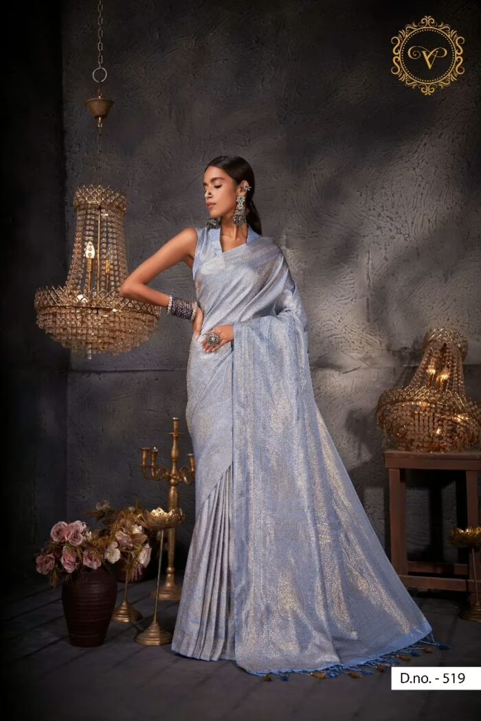 Aashni Zari Blue Women Saree