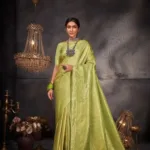 Aashni Green Zari Women Saree