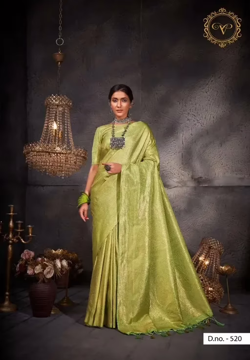 Aashni Green Zari Women Saree