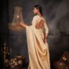 Aashni White Zari Women Saree - Image 2