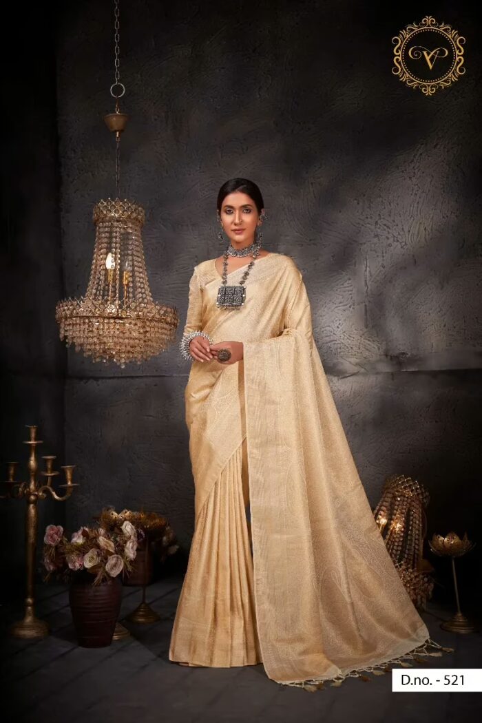 Aashni White Zari Women Saree