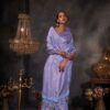 Aishani Blue Zari Women Saree - Image 2