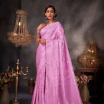 Aishani Pink Zari Women Saree