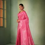Aksha Zari Pink Women Saree