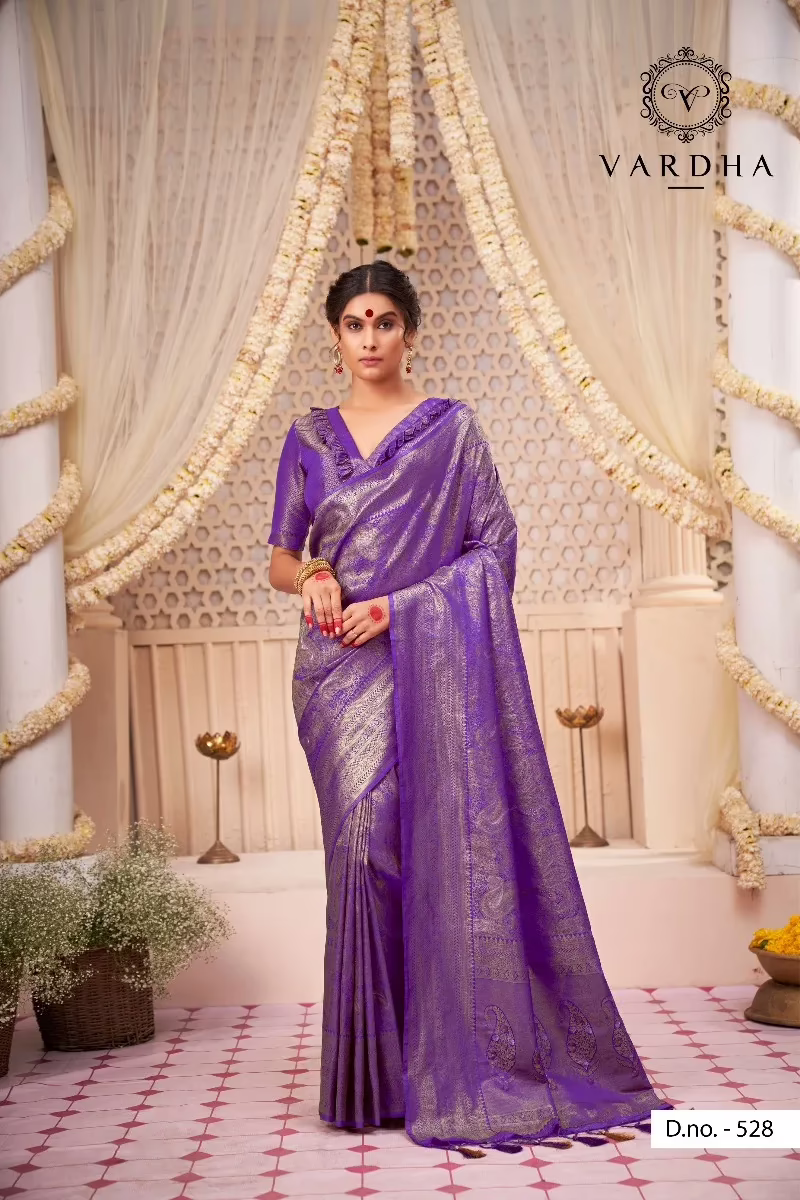 Amara Purple Zari Women Saree