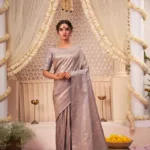 Amara Grey Zari Women Saree