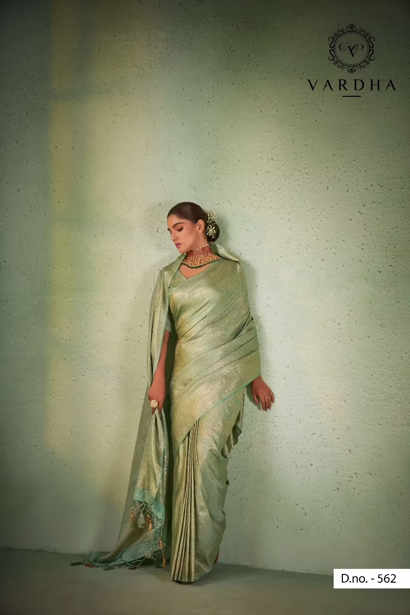 Asya Vol.4 Zari Green Women Saree - Image 2