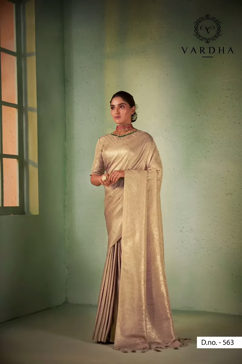 Asya Vol.4 Beige Zari Women Saree