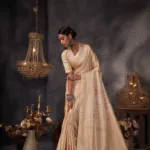 Ayana White Zari Women Saree