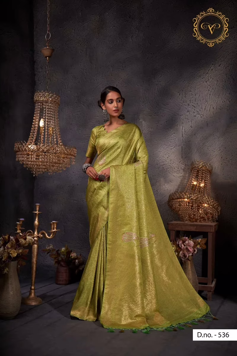 Ayana Green Zari Women Saree