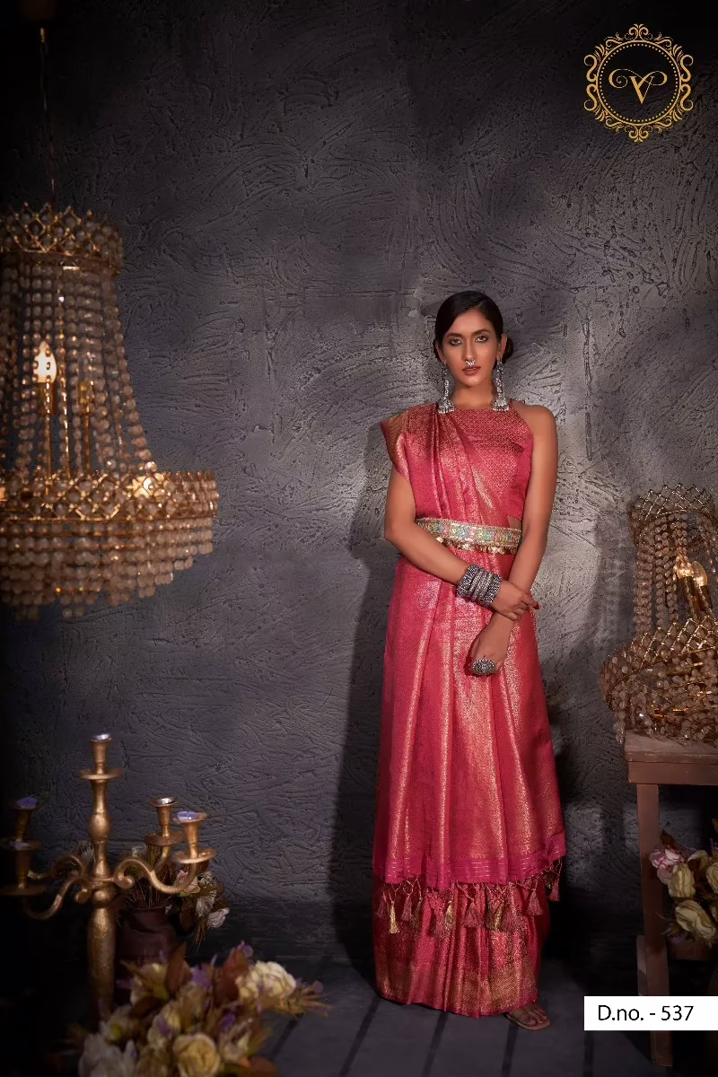 Ayana Zari Women Red Saree - Image 2