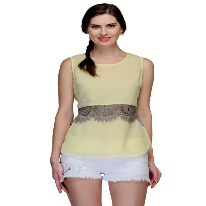 Bumpkin Lace cutwork sleeveless top