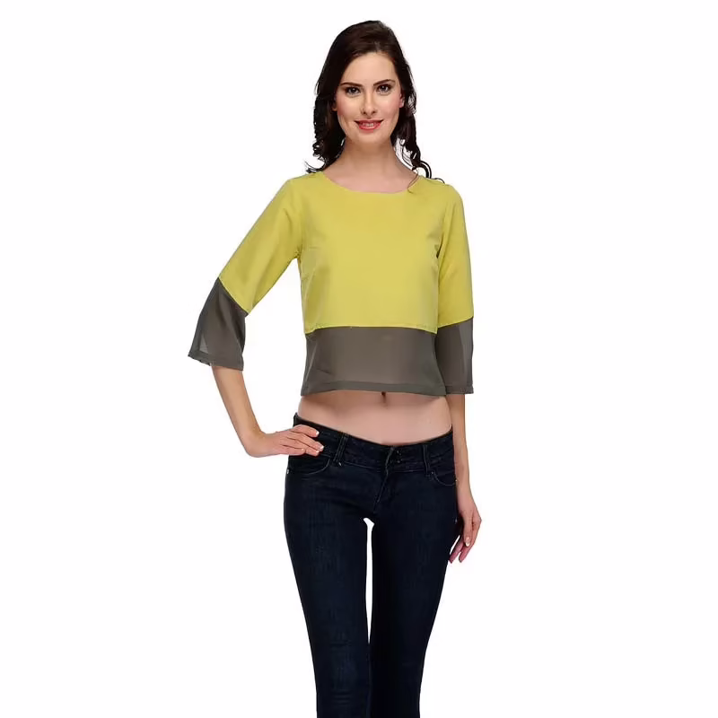 Bumpkin two tone boxy crop top - Image 3
