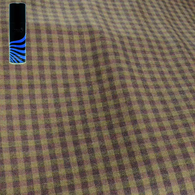 Raymond Dark Green Check Tweed Coat Fabric Free Deo