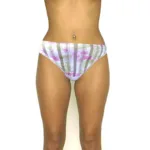 Antinea Sexy Floral Print Back Bow Thong