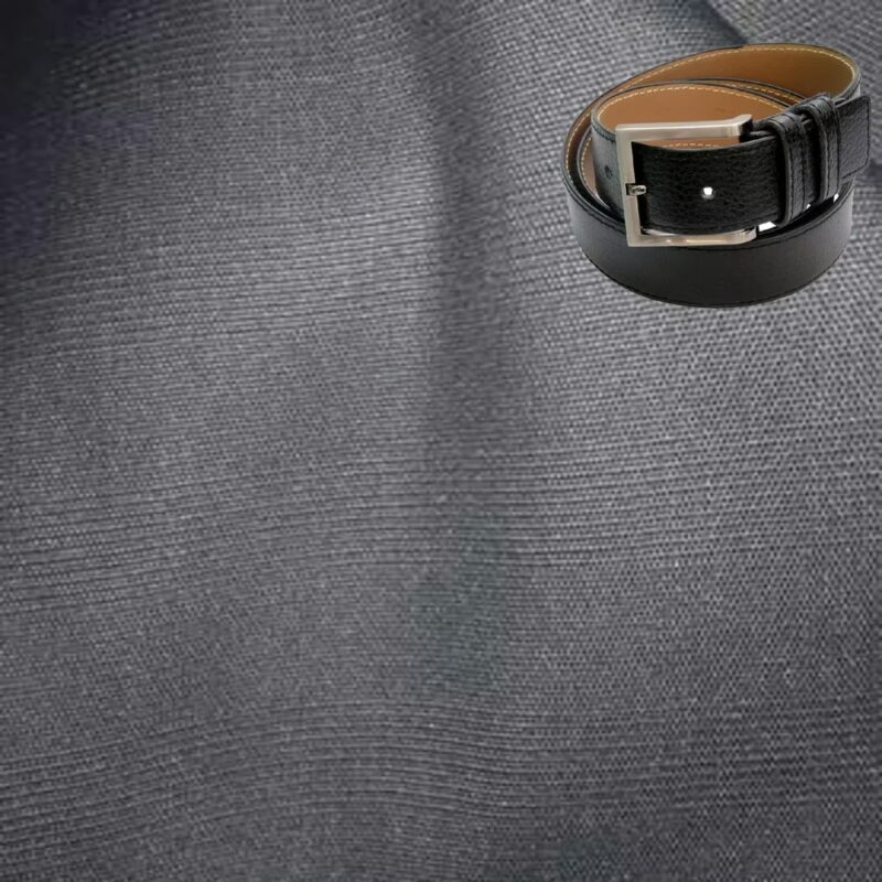 Raymond Black Self Check Trouser Fabric Free Belt