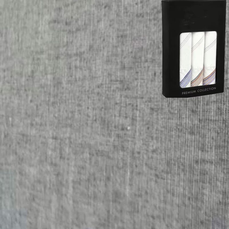 Raymond Grey & Black Self Print Shirting Fabric Free Handkerchief