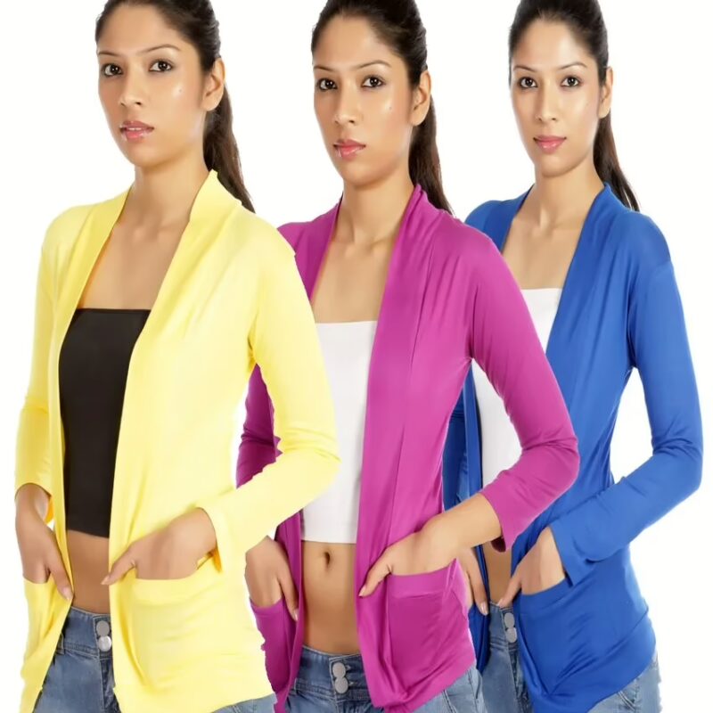 Pack Of 3 Softwear Back Net Shrug