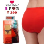 Smart & Sexy Hushh Pack Of 3 Midi Brief Panties
