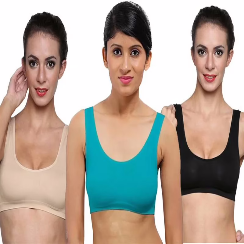 Dream Fit Sports Bra Pk 3