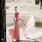 Mizzoli Pink Net,NetJq,Cancan Anarkali  Suit