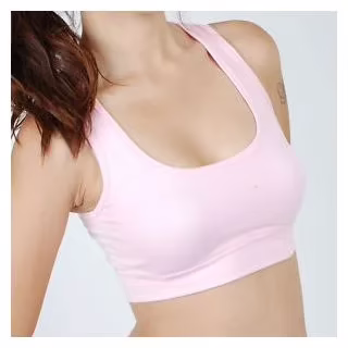 Trendy Light Pink Comfort  Sport Bra