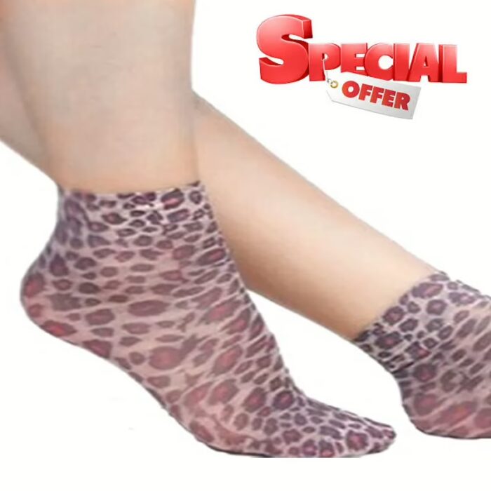 80 % Off Animal Print Transparent Short Socks Pk Of 2
