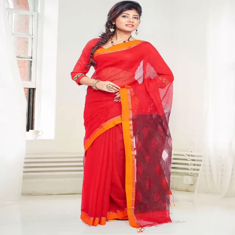Designer Handloom Ethnic Saree with Indian Handlom Mark
