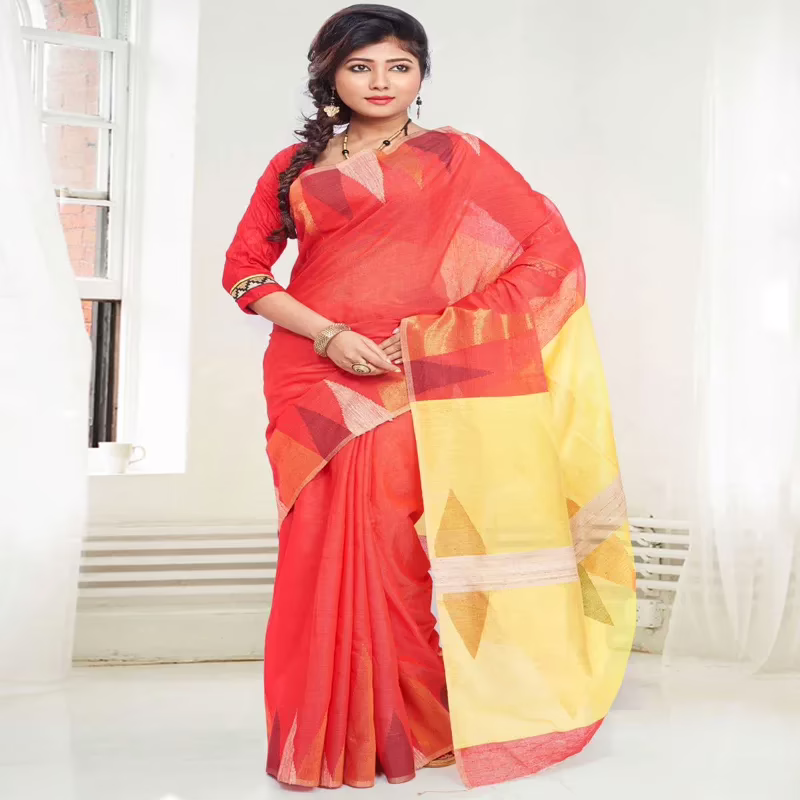 Designer Handloom Ethnic Saree with Indian Handlom Mark - Image 2