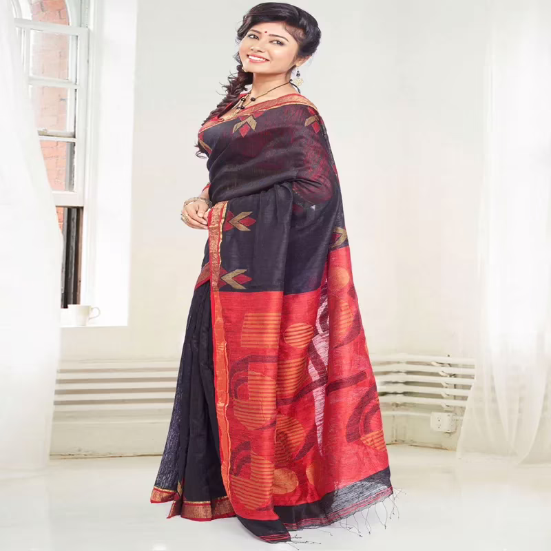 Designer Handloom Ethnic Saree with Indian Handlom Mark