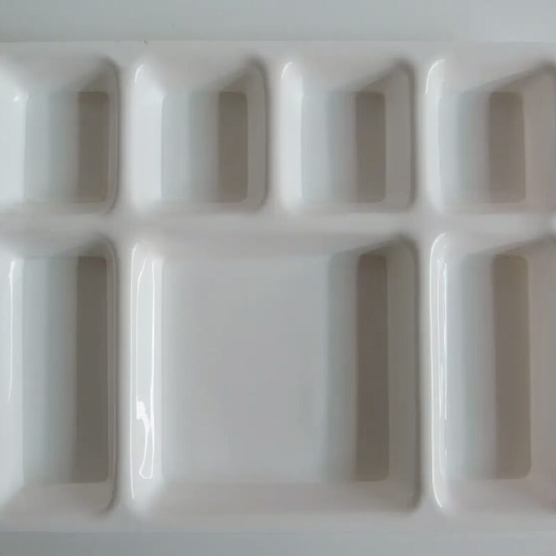 Chhajer Handicraft Acrylic 7 Partition Plate