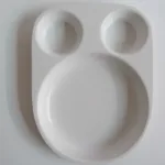 Chhajer Handicraft Acrylic 3 Partition Plate