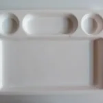 Chhajer Handicraft Acrylic 4 Partition Plate
