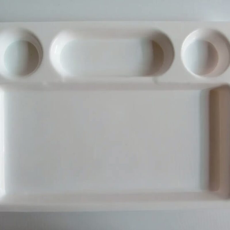 Chhajer Handicraft Acrylic 4 Partition Plate