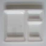 Chhajer Handicraft Acrylic 3 Partition Plate