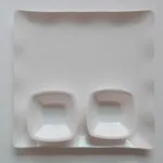Chhajer Handicraft Acrylic Diamond Plate with Bowls