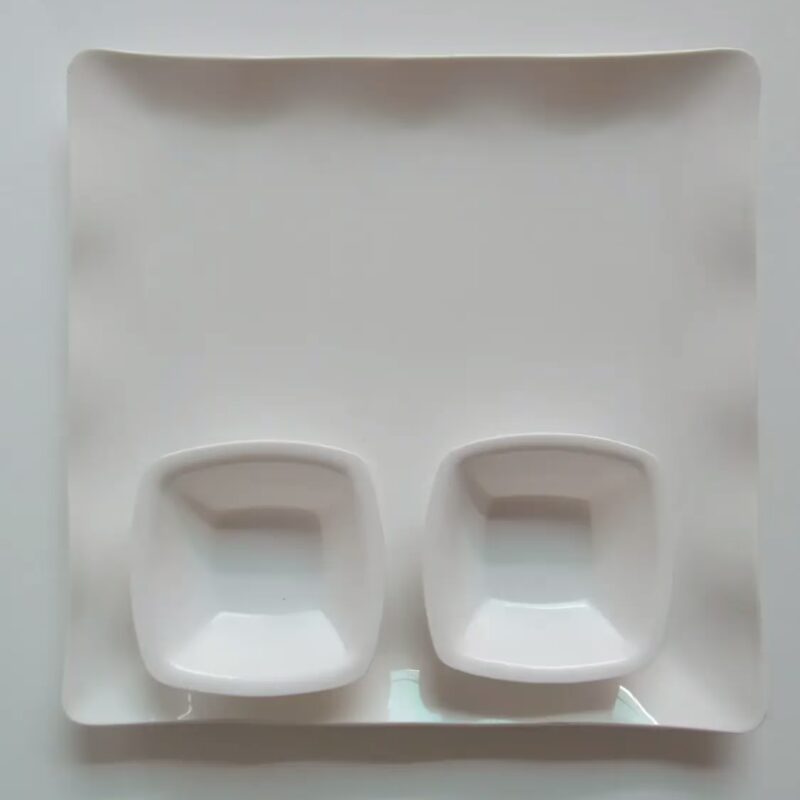 Chhajer Handicraft Acrylic Diamond Plate with Bowls