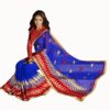 Club Art Decor Designer Blue Saree With Pure Natural Fabrics - Image 2