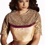 Club Art Decor Designer Maroon Saree With Pure Natural Fabrics