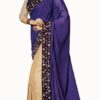 Club Art Decor Designer Blue Saree With Pure Natural Fabrics - Image 2