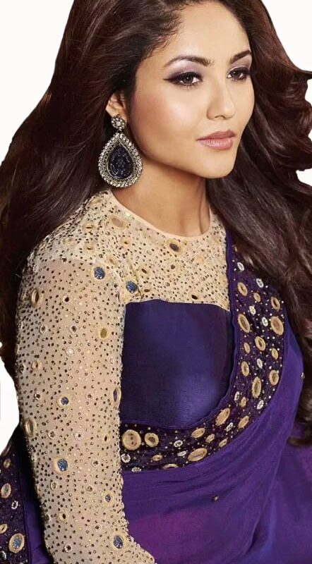 Club Art Decor Designer Blue Saree With Pure Natural Fabrics