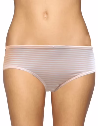 Hello You- Light Orange & White Organic Cotton Stripe Panty